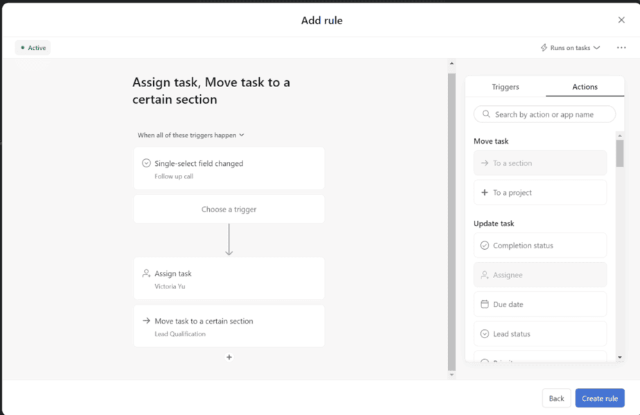 assign task in asana